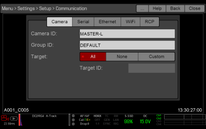 Master Settings